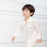 MANITO/曼尼陀Signature婴儿儿童真丝睡衣套装桑蚕丝春夏季