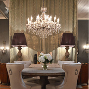 美式铁艺复古怀旧客厅个性酒店工程水晶吊灯创意法式别墅田园灯具