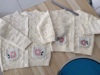 韩国童装秋冬女童宝宝，纯棉重工镂空圆领，针织开衫毛衣外套