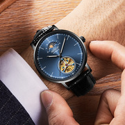 皮带手表男表潮流亚马逊2021士全自动机械表，瑞士手表时尚