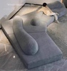 意式极简岩石沙发设计师大户型，异形模块客厅，别墅大平层双面坐布艺