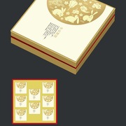 月饼礼盒中秋月饼包装盒，广式流心8粒装6个冰皮4个125直供盒子