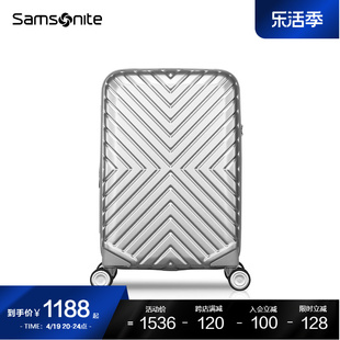 samsonite新秀丽(新秀丽)行李箱，女时尚耐用拉杆箱大容量结实旅行箱男06q