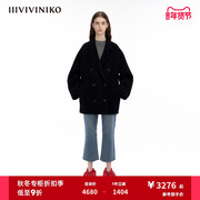 iiiviviniko“澳洲进口羊毛，”西装领毛呢大衣外套女m339005159c