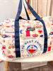 日系哆啦A梦卡通可爱行李袋折叠旅游包大容量轻便手提单肩包