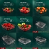 草莓盒果蔬盒果切西瓜盒烤鸭盒托盘打包透明塑料盒水果盒子