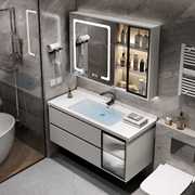 2022智能浴室柜组合镜柜卫生间，洗脸盆陶瓷一体盆洗漱洗手台盆