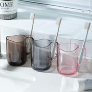 家用漱口杯创意情侣卫生间透明杯简约时尚亚克力刷牙漱口杯塑料