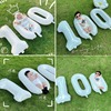 宝宝婴儿百天铝膜数字气球布置装饰100拍照百日宴，酒店公园户外