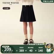 TeenieWeenie Kids小熊童装23年款秋冬女童学院风百褶半身裙裤