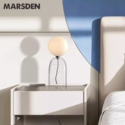 马斯登marsden台灯卧室床头灯现代简约透明拉丝玻璃装饰灯高级感