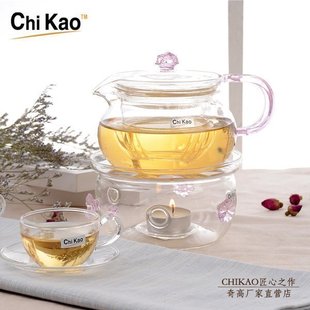 奇高欧式玻璃水壶泡茶壶耐热过滤红茶茶具套装茶叶壶套装大泡茶器