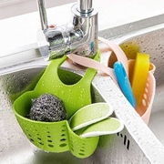 14个厨房水槽塑料，沥水篮子创意可调节按扣式水池置物架挂篮