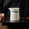 羊脂玉瓷手绘公道杯，德化白瓷陶瓷茶海日式功夫茶具一体匀杯分茶器