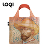 德国loqi博物馆系列超市购物袋欧美时尚，潮流单肩包双面印花环保袋