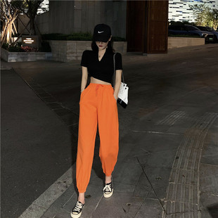 jazz爵士舞服装学生性感露脐T恤女 hiphop街舞套装现代舞蹈练功服