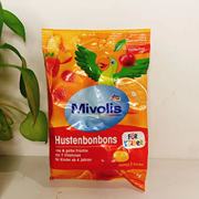 德国dm超市采购Mivolis儿童无糖水果糖75g润喉糖7种维生素2个口味