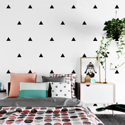 北欧风格墙纸现代简约高档几何房间客厅装饰卧室电视背景墙壁纸