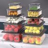 冰箱保鲜盒厨房食品级密封盒带盖食物分装塑料盒蔬菜水果收纳盒子
