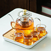 茶壶日式耐热玻璃茶具套装家用加厚单壶功夫，茶杯过滤花茶壶泡茶器