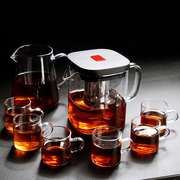 高档耐高温玻璃茶具套装，家用功夫茶盘大号茶壶，耐热日式煮茶泡茶器