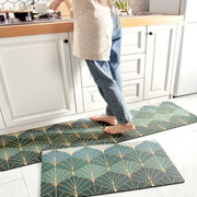 现代北欧长条厨房防滑地垫pvc皮革防水防油污家用脚垫可擦洗