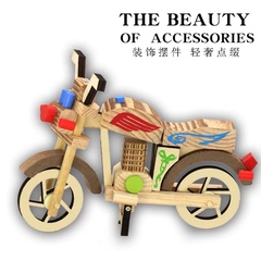 木质儿童景区工艺品摩托车模型