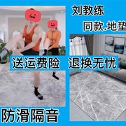 刘教练同款地毯防滑垫隔音地垫，家用跳舞毯畊瑜伽，健身垫运动宏垫子