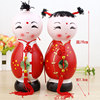 中国风可爱吉祥娃娃创意家居客厅电视柜摆件装饰品送新人新婚礼物
