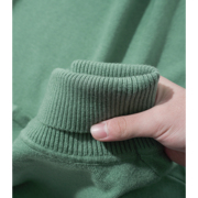 高领毛衣男秋冬季冬装毛衫浅绿色羊毛衫纯色修身内搭潮流羊绒