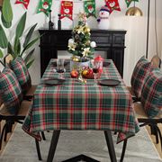 英伦ins风圣诞装饰长方形，复古格子桌布，茶几拍照背景布圣诞节布置