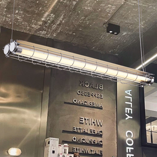 美式复古餐厅吊灯工业风，咖啡奶茶店吧台loft创意个性办公室长条灯
