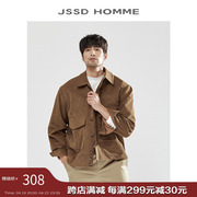 JSSD HOMME 春秋灯芯绒夹克复古男士翻领外套休闲夹克衫男款