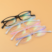 tr90超轻近视眼镜框小脸型，透明眼镜架硅胶鼻托高度数(高度数)学生配镜男女