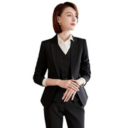 YANA8928黑色2021秋款小西装外套女韩版正装套装面试大学生工作服