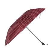 方格伞十骨双人加大雨伞晴雨两用加固黑胶复古防晒防紫外线遮阳伞
