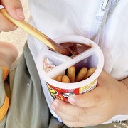 日本明治meiji蘸蘸杯儿童分享零食巧克力草莓七彩糖宝宝饼干棒48g