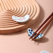 陶瓷筷子架托日式轻奢家用筷架筷托精致可爱放筷子的小托筷子枕托
