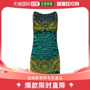 香港直邮Versace 女士Versace 巴洛克印花直下摆迷你连衣裙