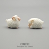 仿真动物卡通绵羊可爱生肖羊模型树脂玩偶微景观造景桌面摆件礼物