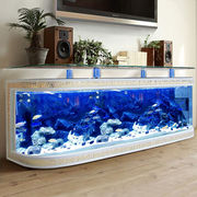 欧庭欧式电视柜生态鱼缸，水族箱落地玻璃吧台，客厅茶几鱼缸乌龟缸25