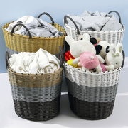 居家家编织脏衣篮子家用洗衣收纳筐，洗衣桶放脏衣服的收纳桶脏衣篓