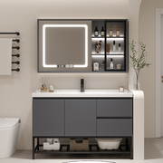 智能浴室柜陶瓷一体盆实木，洗手洗脸台盆柜，组合卫生间落地式洗漱台