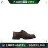 香港直邮潮奢church's男士shannon巧克力色，皮质绑带鞋