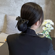 头花2023年女护士空姐餐厅工作专用盘发网兜银行职业发饰发夹
