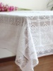 美式复古田园镂空钩花蕾丝桌布布艺长方形餐桌小圆桌茶几沙发盖巾