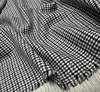 大牌进口日本黑白灰棕色，千鸟格纹精纺粗做羊毛，面料羊毛设计师布料