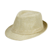 帽子男士春夏季韩版礼帽爵士帽仿亚麻小沿礼帽，英伦绅士帽情侣礼帽