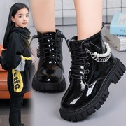 女童短靴冬季2023韩版英伦，风公主靴儿童，马丁靴小女孩学生单靴