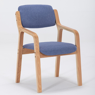 现代简约实木餐椅 北欧扶手餐椅 学生家用靠背书桌椅子养老院椅子